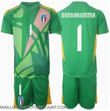 Maillot de football Réplique Italie Gianluigi Donnarumma #1 Gardien de but Extérieur Enfant Europe 2024 Manche Courte (+ Pantalon court)