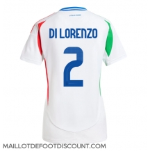 Maillot de football Réplique Italie Giovanni Di Lorenzo #2 Extérieur Femme Europe 2024 Manche Courte