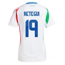 Maillot de football Réplique Italie Mateo Retegui #19 Extérieur Femme Europe 2024 Manche Courte