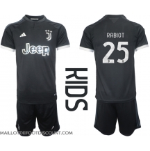 Maillot de football Réplique Juventus Adrien Rabiot #25 Troisième Enfant 2023-24 Manche Courte (+ Pantalon court)