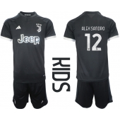 Maillot de football Réplique Juventus Alex Sandro #12 Troisième Enfant 2023-24 Manche Courte (+ Pantalon court)