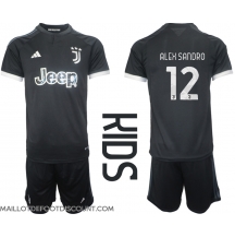 Maillot de football Réplique Juventus Alex Sandro #12 Troisième Enfant 2023-24 Manche Courte (+ Pantalon court)