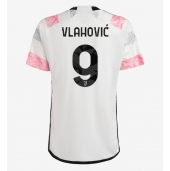 Maillot de football Réplique Juventus Dusan Vlahovic #9 Extérieur 2023-24 Manche Courte