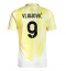 Maillot de football Réplique Juventus Dusan Vlahovic #9 Extérieur 2024-25 Manche Courte
