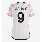 Maillot de football Réplique Juventus Dusan Vlahovic #9 Extérieur Femme 2023-24 Manche Courte