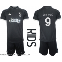 Maillot de football Réplique Juventus Dusan Vlahovic #9 Troisième Enfant 2023-24 Manche Courte (+ Pantalon court)