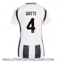 Maillot de football Réplique Juventus Federico Gatti #4 Domicile Femme 2024-25 Manche Courte