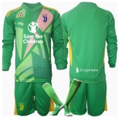 Maillot de football Réplique Juventus Gardien de but Extérieur Enfant 2024-25 Manche Longue (+ Pantalon court)