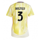 Maillot de football Réplique Juventus Gleison Bremer #3 Extérieur Femme 2024-25 Manche Courte