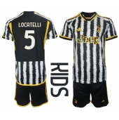 Maillot de football Réplique Juventus Manuel Locatelli #5 Domicile Enfant 2023-24 Manche Courte (+ Pantalon court)