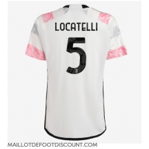 Maillot de football Réplique Juventus Manuel Locatelli #5 Extérieur 2023-24 Manche Courte