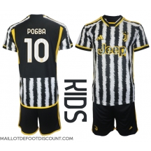 Maillot de football Réplique Juventus Paul Pogba #10 Domicile Enfant 2023-24 Manche Courte (+ Pantalon court)