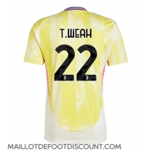 Maillot de football Réplique Juventus Timothy Weah #22 Extérieur 2024-25 Manche Courte