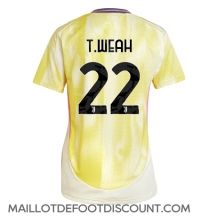 Maillot de football Réplique Juventus Timothy Weah #22 Extérieur Femme 2024-25 Manche Courte