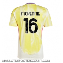 Maillot de football Réplique Juventus Weston McKennie #16 Extérieur 2024-25 Manche Courte