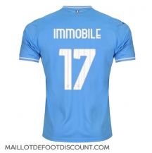 Maillot de football Réplique Lazio Ciro Immobile #17 Domicile 2023-24 Manche Courte