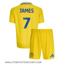 Maillot de football Réplique Leeds United Daniel James #7 Extérieur Enfant 2024-25 Manche Courte (+ Pantalon court)