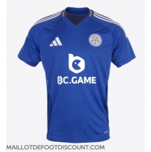 Maillot de football Réplique Leicester City Domicile 2024-25 Manche Courte