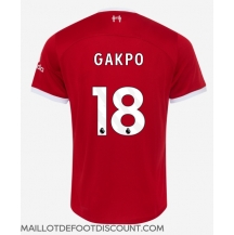 Maillot de football Réplique Liverpool Cody Gakpo #18 Domicile 2023-24 Manche Courte