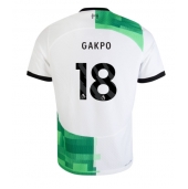 Maillot de football Réplique Liverpool Cody Gakpo #18 Extérieur 2023-24 Manche Courte