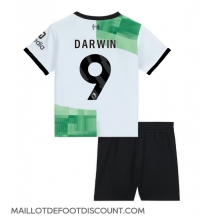 Maillot de football Réplique Liverpool Darwin Nunez #9 Extérieur Enfant 2023-24 Manche Courte (+ Pantalon court)
