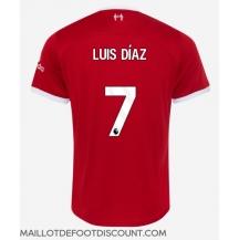 Maillot de football Réplique Liverpool Luis Diaz #7 Domicile 2023-24 Manche Courte