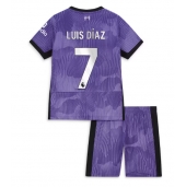 Maillot de football Réplique Liverpool Luis Diaz #7 Troisième Enfant 2023-24 Manche Courte (+ Pantalon court)