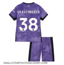 Maillot de football Réplique Liverpool Ryan Gravenberch #38 Troisième Enfant 2023-24 Manche Courte (+ Pantalon court)