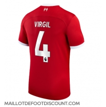 Maillot de football Réplique Liverpool Virgil van Dijk #4 Domicile 2023-24 Manche Courte