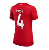 Maillot de football Réplique Liverpool Virgil van Dijk #4 Domicile Femme 2023-24 Manche Courte