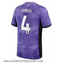 Maillot de football Réplique Liverpool Virgil van Dijk #4 Troisième 2023-24 Manche Courte