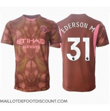 Maillot de football Réplique Manchester City Ederson Moraes #31 Gardien de but Domicile 2024-25 Manche Courte
