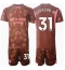 Maillot de football Réplique Manchester City Ederson Moraes #31 Gardien de but Domicile Enfant 2024-25 Manche Courte (+ Pantalon court)