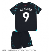 Maillot de football Réplique Manchester City Erling Haaland #9 Troisième Enfant 2023-24 Manche Courte (+ Pantalon court)