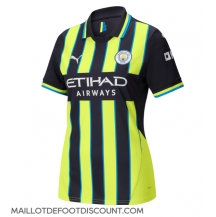 Maillot de football Réplique Manchester City Extérieur Femme 2024-25 Manche Courte