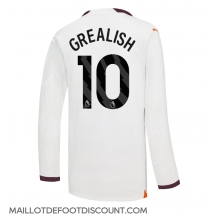 Maillot de football Réplique Manchester City Jack Grealish #10 Extérieur 2023-24 Manche Longue