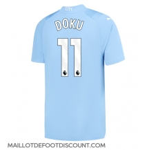 Maillot de football Réplique Manchester City Jeremy Doku #11 Domicile 2023-24 Manche Courte