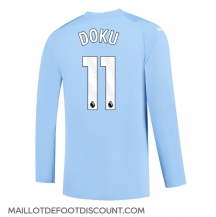 Maillot de football Réplique Manchester City Jeremy Doku #11 Domicile 2023-24 Manche Longue