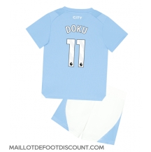 Maillot de football Réplique Manchester City Jeremy Doku #11 Domicile Enfant 2023-24 Manche Courte (+ Pantalon court)