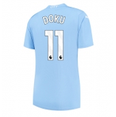 Maillot de football Réplique Manchester City Jeremy Doku #11 Domicile Femme 2023-24 Manche Courte