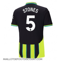 Maillot de football Réplique Manchester City John Stones #5 Extérieur 2024-25 Manche Courte