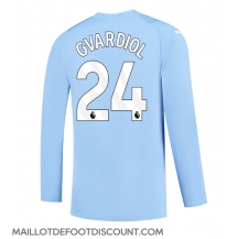Maillot de football Réplique Manchester City Josko Gvardiol #24 Domicile 2023-24 Manche Longue