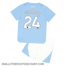 Maillot de football Réplique Manchester City Josko Gvardiol #24 Domicile Enfant 2023-24 Manche Courte (+ Pantalon court)