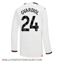 Maillot de football Réplique Manchester City Josko Gvardiol #24 Extérieur 2023-24 Manche Longue