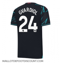 Maillot de football Réplique Manchester City Josko Gvardiol #24 Troisième 2023-24 Manche Courte