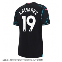 Maillot de football Réplique Manchester City Julian Alvarez #19 Troisième Femme 2023-24 Manche Courte