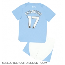 Maillot de football Réplique Manchester City Kevin De Bruyne #17 Domicile Enfant 2023-24 Manche Courte (+ Pantalon court)
