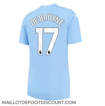 Maillot de football Réplique Manchester City Kevin De Bruyne #17 Domicile Femme 2023-24 Manche Courte