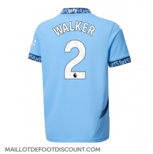 Maillot de football Réplique Manchester City Kyle Walker #2 Domicile 2024-25 Manche Courte