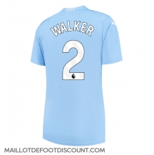 Maillot de football Réplique Manchester City Kyle Walker #2 Domicile Femme 2023-24 Manche Courte